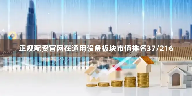 正规配资官网在通用设备板块市值排名37/216